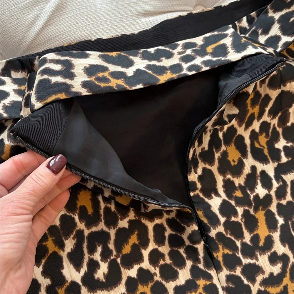 J CREW animal print skirt - Picture 4 of 10